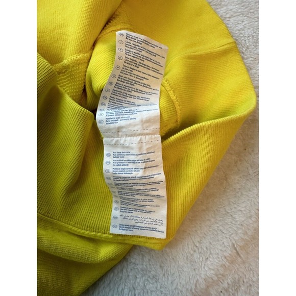 Vintage 70s Champion Hoodie Red Label Reverse Weave Warm Up Medium **Stain** - Picture 10 of 16